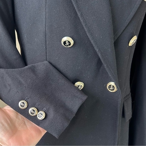ZARA Double Breasted Blazer Jacket Black Blogger Favorite Size Small S - Picture 12 of 16